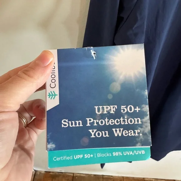 Coolibar Women’s L Santa Barbra Tunic Top UV Protection Vacation Cruise Beach - Picture 10 of 14